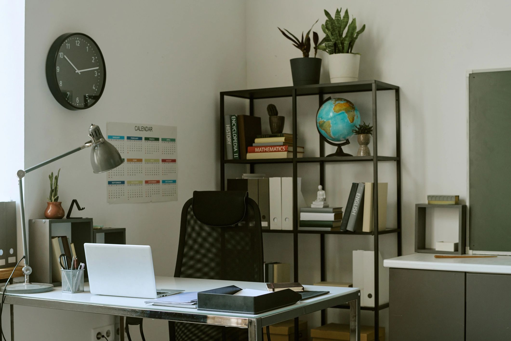 Professional editorial workspace representing the magazine team